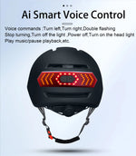 AI Smart Helmet with Turn signal Light and Speaker Headset