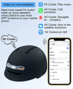 AI Smart Helmet with Turn signal Light and Speaker Headset