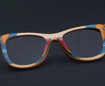Wooden sunglasses interior