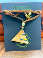 Wooden Triangle Necklace