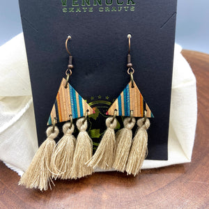 Triangle Tassel earrings