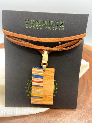 Rectangle Wooden Necklace