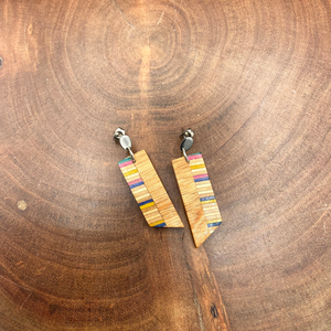 Striped Dangle Earrings